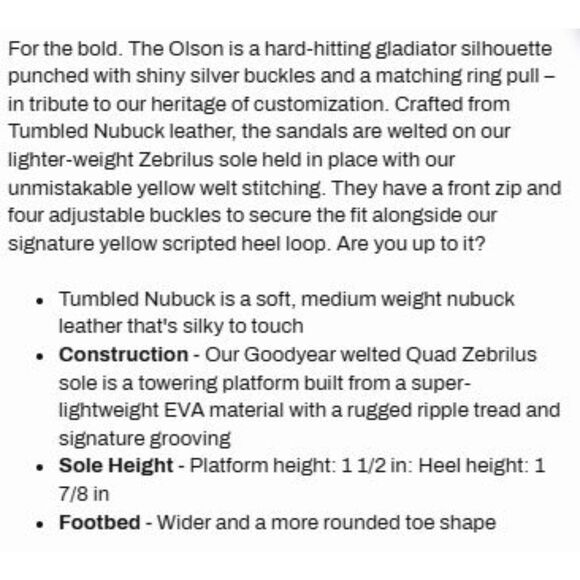 Dr. Martens Olson Grey Tumbled Nubuck Leather Gladiator Zip Sandals UK 5 NIB - Picture 14 of 14